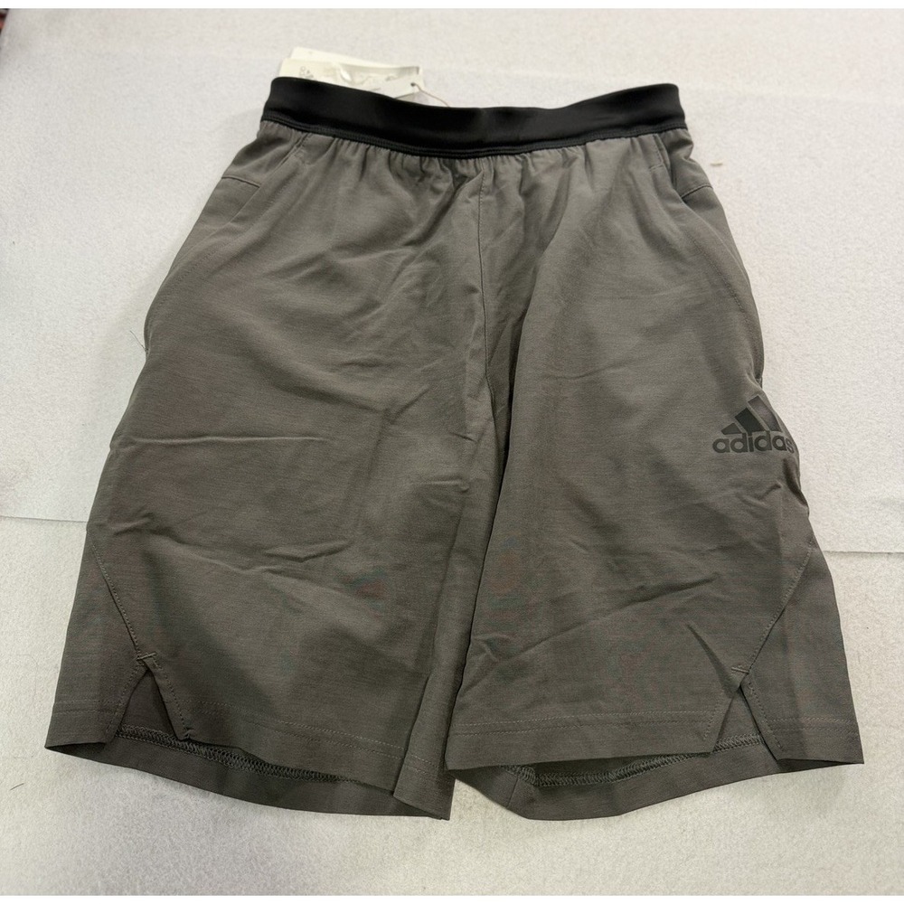 Adidas Axis Woven Training Running Mens Shorts XS 8" Grey Six NWT